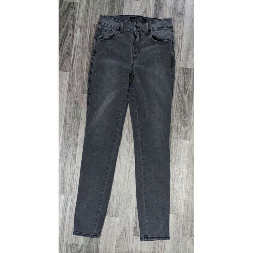 J Brand Womens Size 26 Bree Night Bird Skinny Grey Black Denim Jeans‎
